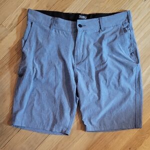 Trunk Sz 36 Blue Flat Front Shorts Cotton Blend Casual